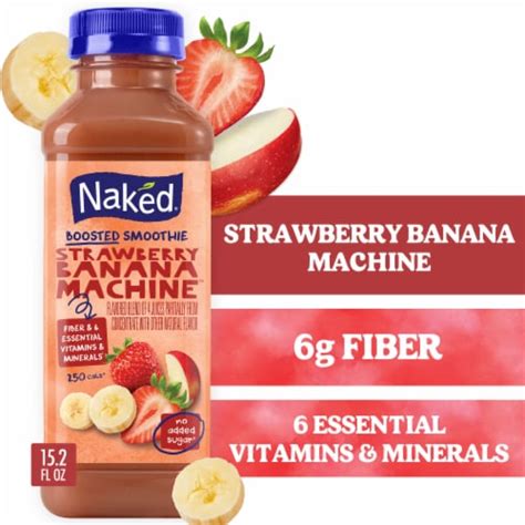 Naked Strawberry Banana Fruit Smoothie Drink Fl Oz King Soopers