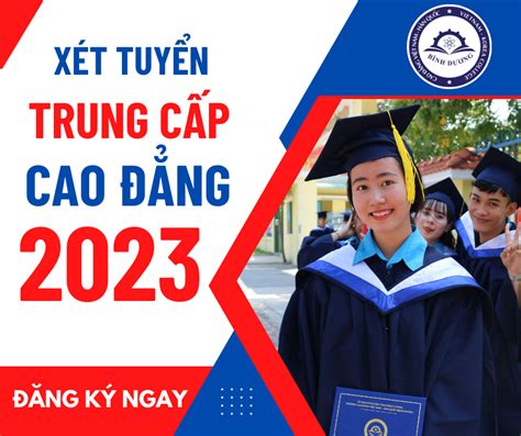 Thông báo tuyển sinh Trung cấp cao đẳng năm 2023 Trường Cao đẳng