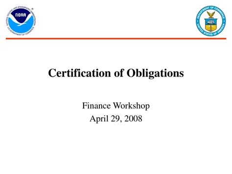 Ppt Certification Of Obligations Powerpoint Presentation Free Download Id 9084022