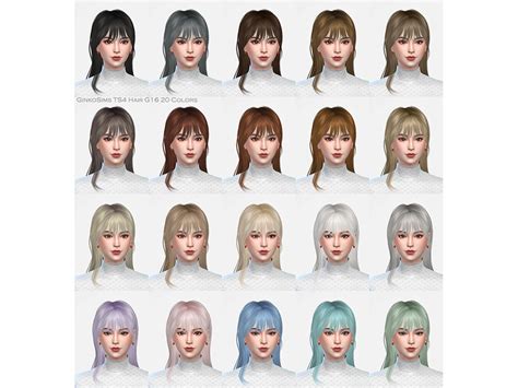 The Sims Resource Female Hair G16