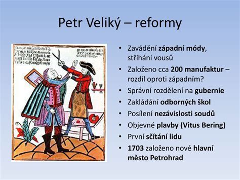 Rusko za vlády Petra Velikého a Kateřiny Veliké - ppt stáhnout