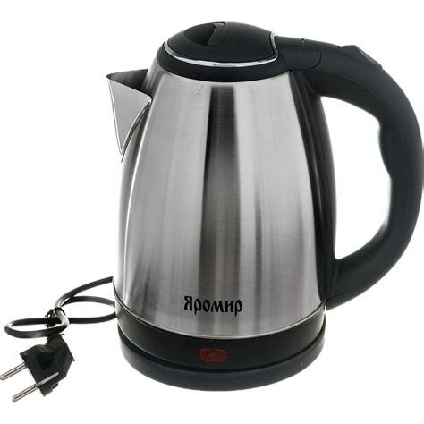 Электрический чайник Яромир ЯР-1058 нержавеющая сталь, 1500 Вт, 1.8 л ...