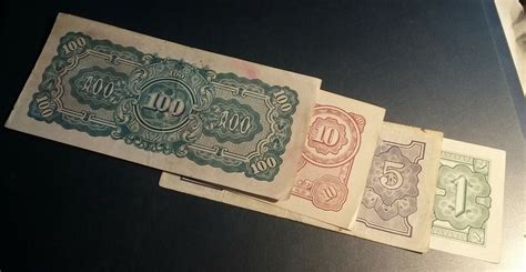 4x Japanese Occupation Of Burma Myanmar Wwii 1944 1 5 10 100 Rupees