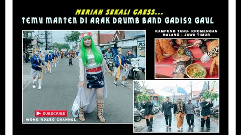 Temu Manten Adat Jawa Di Meriahkan Dengan Drumband Muda Mudi Gaul