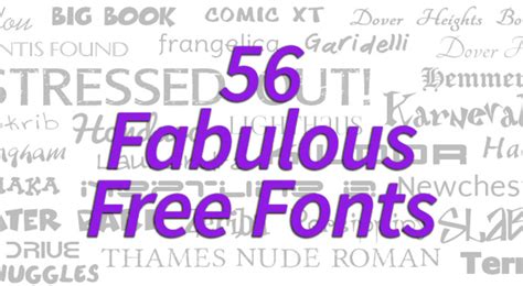 Fabulous Free Fonts Creativepro Network