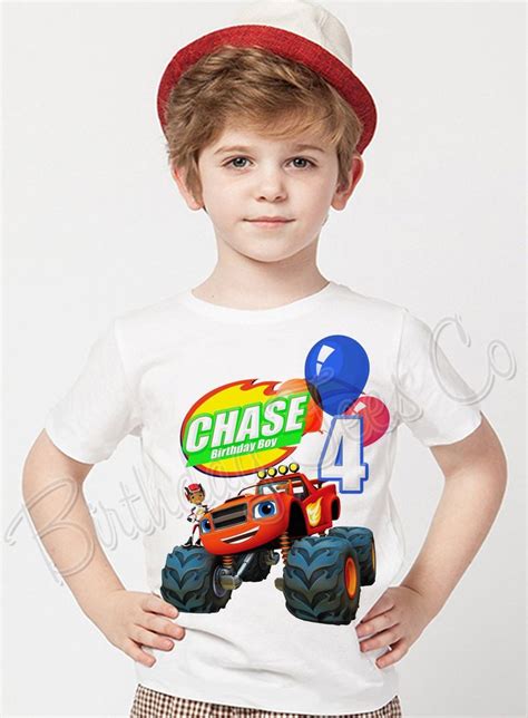 Blaze And The Monster Machines Shirt Add Name Age Blaze Custom