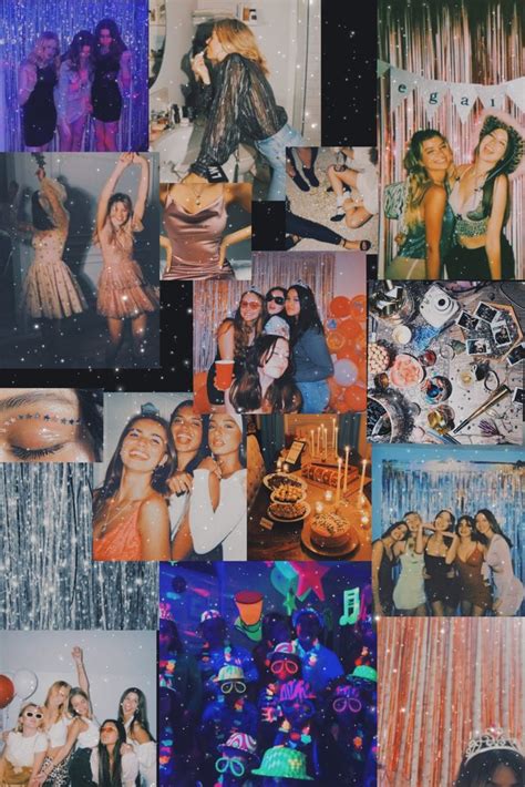 Party Collage Collage Vibes Photoshoot Friends Aesthetic Birthday