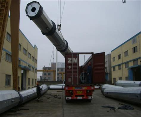 Octagonal Hot Dip Galvanized Steel Power Pole Lap Joint Type Iso