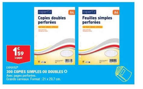 Promo Copies Simples Ou Doubles Expertiz Chez Aldi Icatalogue Fr