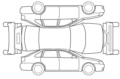 Car Damage Diagram Template