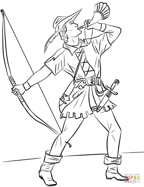 Robin Hood Coloring Pages To Print Coloring Pages