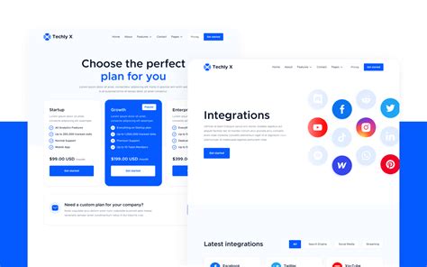 Software Tech Startup Webflow Template Techly X Brix Templates