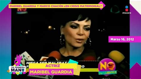 Maribel Guardia Al punto del divorcio con Marco Chacón Su consuegra