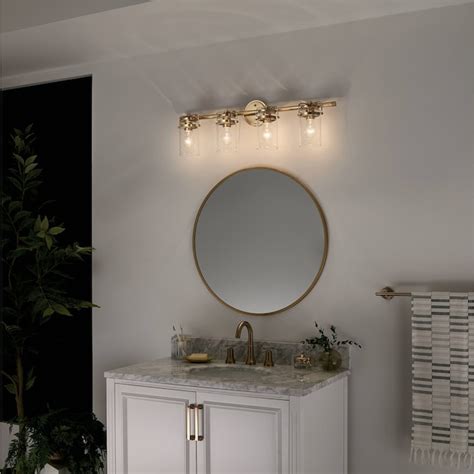 Kichler Brinley 325 In 4 Light Gold Vintage Vanity Light 45690cpz At