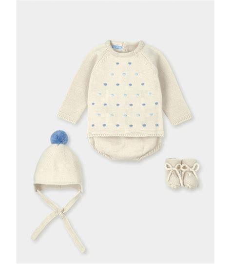 CONJUNTO BEBE TRES PIEZAS MARCA MAC ILUSION