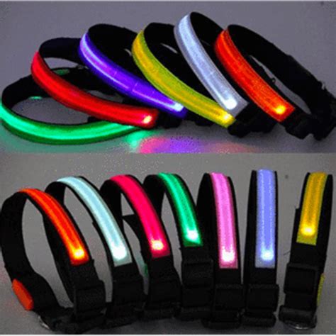 Led Dog Collar Assorted Colors And Sizes Ships From Usa Led Dog