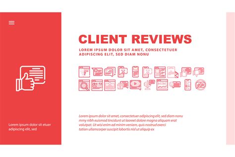 Client Review Feedback Landing Header Vector By Sevector Thehungryjpeg