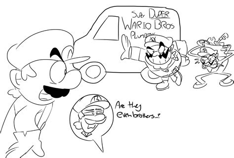 Wario And Waluigi Coloring Sheets Coloring Pages