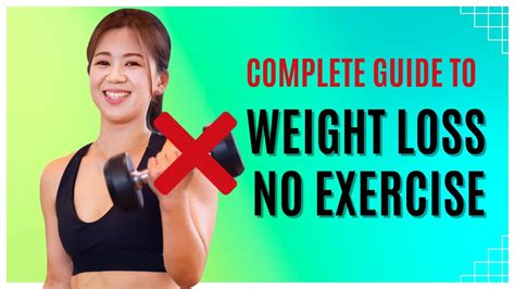 10 Natural Ways To Lose Weight Without Exercise Youtube