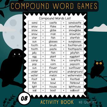 Compound Word Games Printable: Fun Challenges for Vocabulary Building