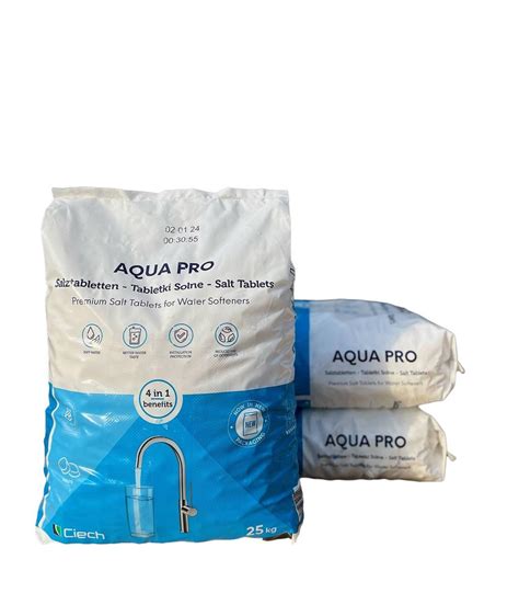 Сіль таблетована для пом'якшення води Aqua Pro від Ciech, 25кг (ID ...