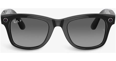 Ray Ban Stories Rw4002 Wayfarer Square Frame Acetate Smart Sunglasses