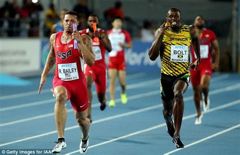 Usain Bolt Tastes Defeat In Nassau As Tyson Gay S Usa Beat Jamaica In Iaaf World Relays Daily
