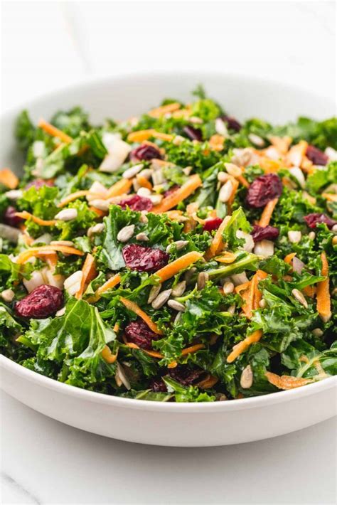 Easy Kale Salad With Lemon Vinaigrette Little Sunny Kitchen