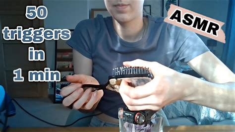 ASMR 50 Triggers In 1 Min YouTube