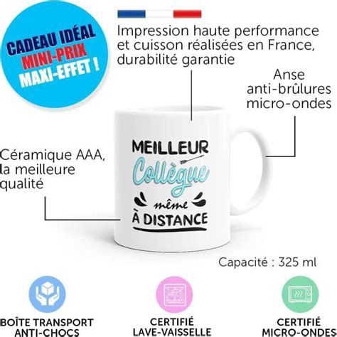 Mug Humour Meilleur Coll Gue Tasse Message Dr Le Amiti Id E Cadeau