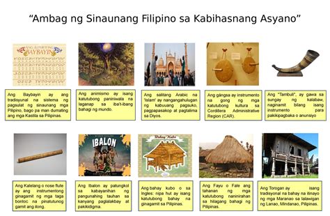 Ambag Ng Sinaunang Filipino Sa Kabihasnang Asyano Ang Animismo Ay