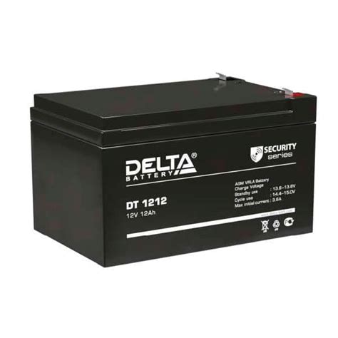 Аккумулятор Delta DT 1212 (12V / 12Ah) со склада в Москве, СПб и ...