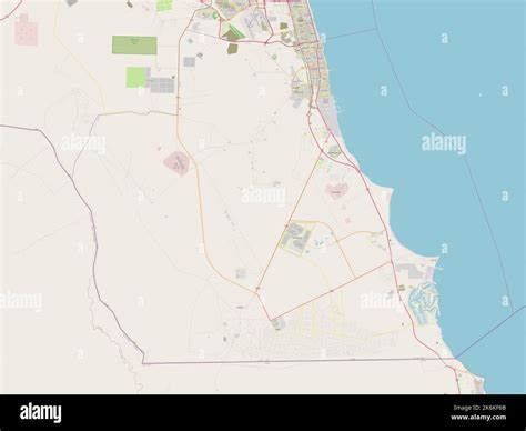 Al Ahmadi Province Of Kuwait Open Street Map Stock Photo Alamy