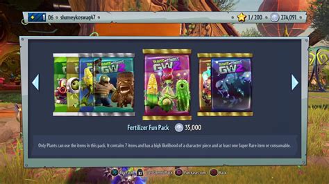 Plants Vs Zombies Gw2 Pack Opening Youtube