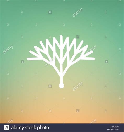 Vector Minimalistic Linear Cybernetic Circuit Tree Logo In A Simple