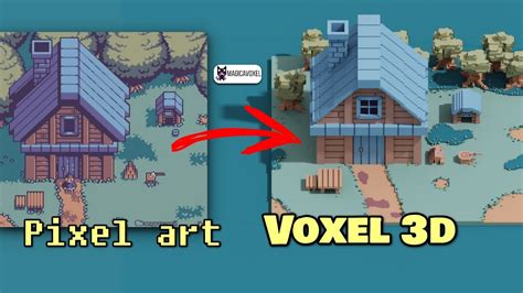 Fiz Um Pixel Art Em 3d Utilizando Voxel Speed Art Youtube