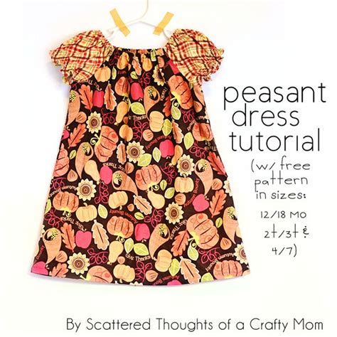 How To Sew A Peasant Dress Free Peasant Dress Pattern Sz 12 Mo To 14y Artofit