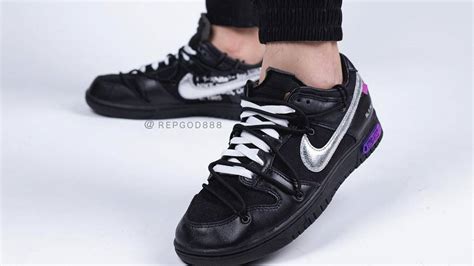 Your Best Look Yet At The Off White X Nike Dunk Low Black From THE