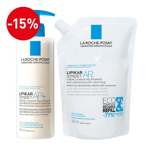 La Roche-Posay LIPIKAR Syndet + eko punjenje za suhu kožu sklonu ...