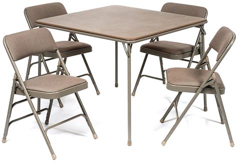 Xl Series Piece Folding Card Table And Triple Braced Fabric Padded