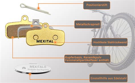 Mexital Paar Fahrrad Scheibenbremsbel Ge F R Shimano Saint Br M