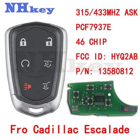 Nhkey For Cadillac Escalade Esv 2015 2017 2018 2019 Hyq2ab 315mhz