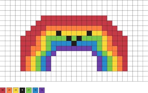 Rainbow Perler Beads 20 Free Patterns Artshow24