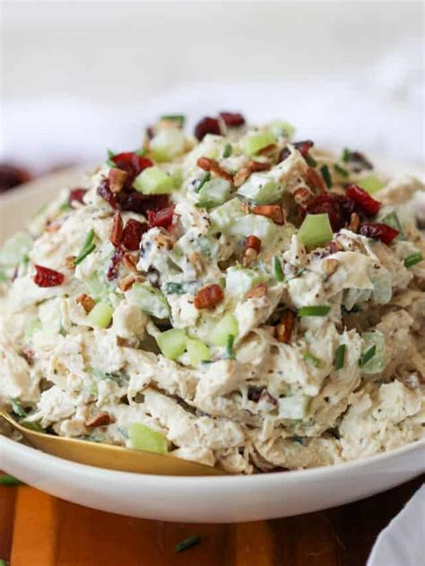 Chicken Salad With Cranberries And Pecans Whole Lotta Yum