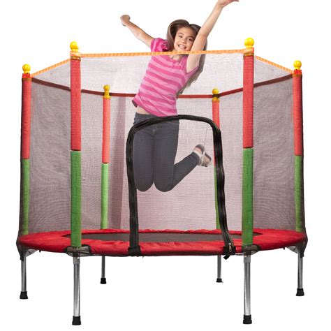 TRAMPOLINA OGRODOWA dla dzieci ogrodowa z siatką 140x116cm ikonka