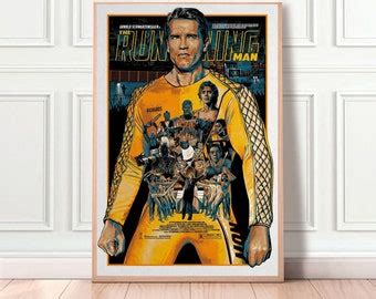 Signed the Running Man Movie Poster - Etsy