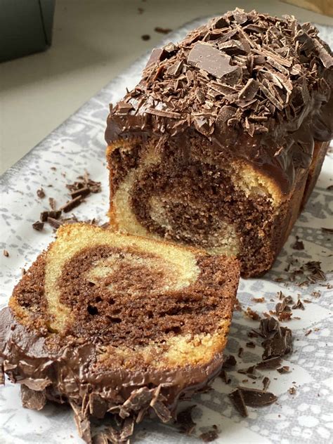 Chocolate And Vanilla Marble Cake Traditional Home Baking