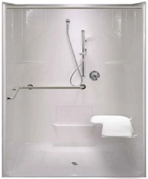 Roll In Shower Stall 63 In X 38 5 In Wheelchair Accessible Ada