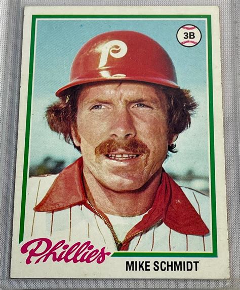 Lot Topps Mike Schmidt Philadelphia Phillies Baseball Card