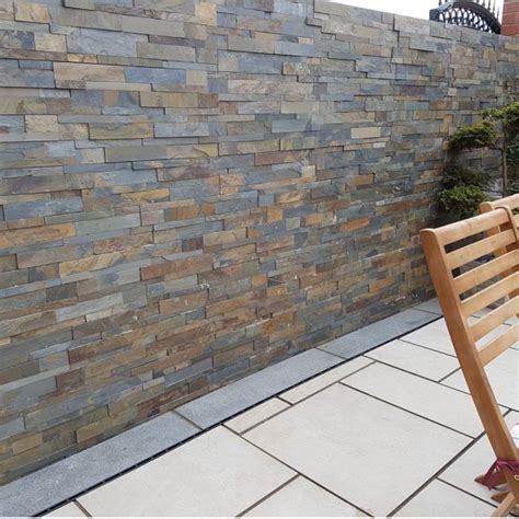 Jack Multi Slate Walling Slips Natural Stone 1 BOX Cheshire Garden